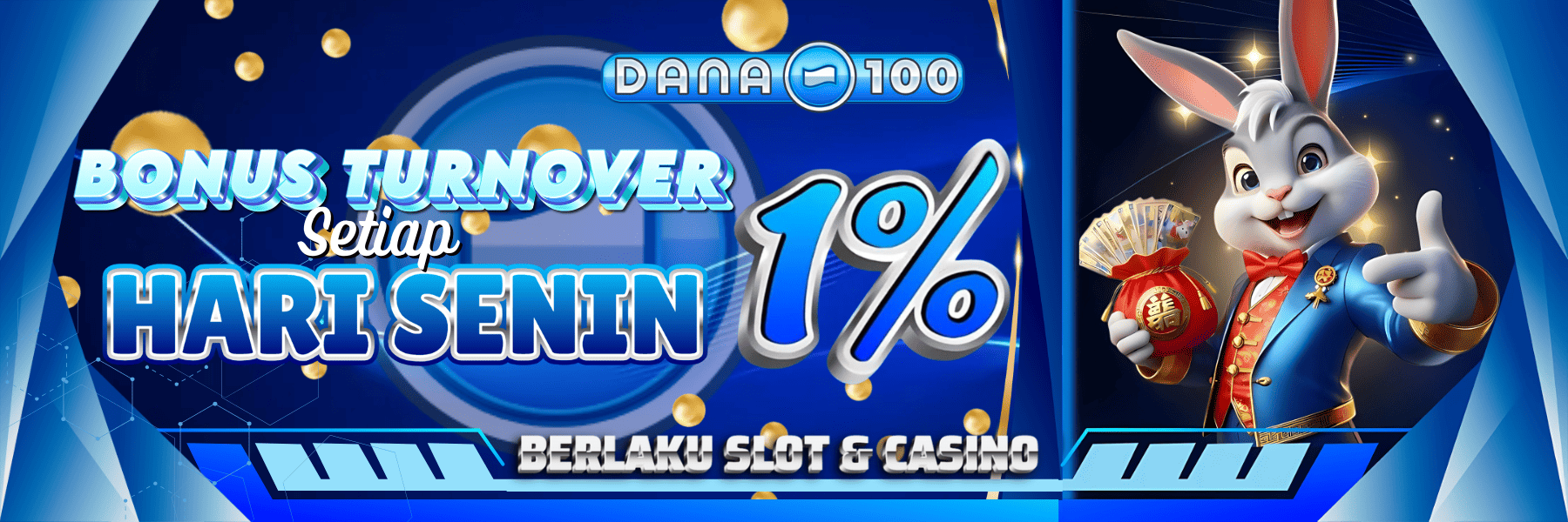 DANA100 Dengan Bonus TurnOver Terbesar 1%